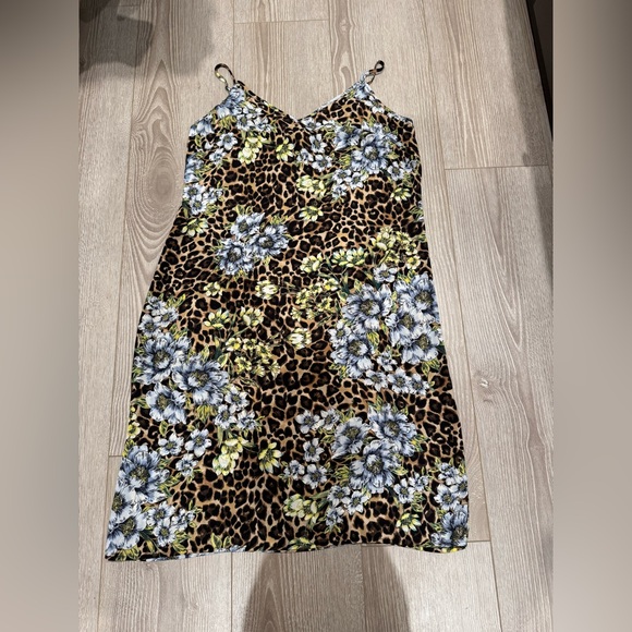 White House Black Market Dresses & Skirts - WHBM Elegant Leopard Floral Print Mini  Dress